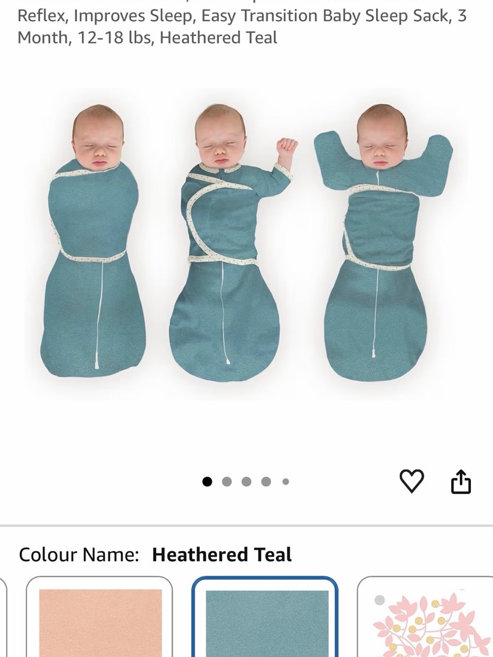 Swaddle Designs Heathered Teal Baby Sleep Sack | Kids Pajamas Sleep Sack